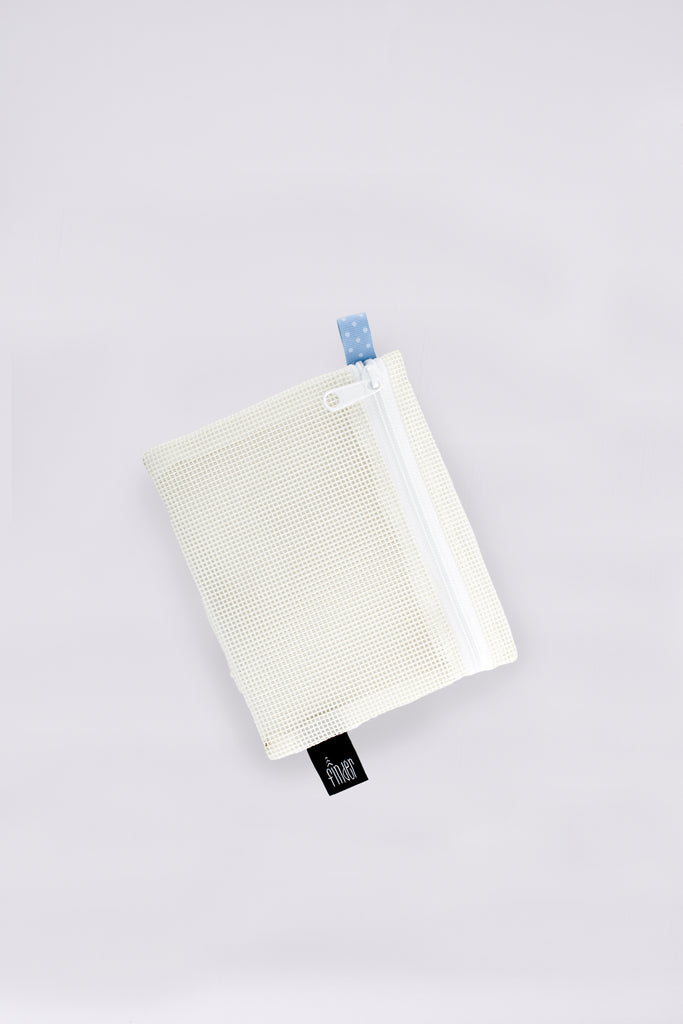 Mini Pouch Sky Blue Ribbon