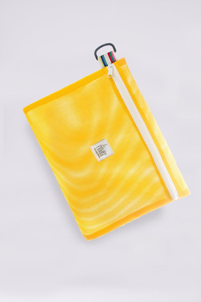 Yellow Travel Pouch Large