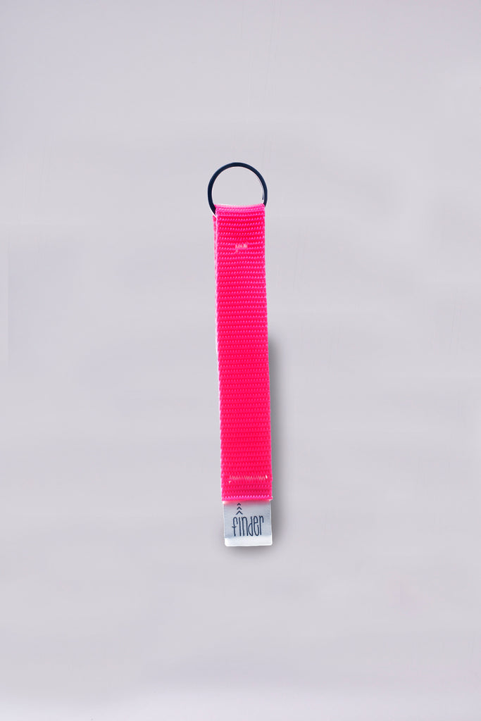 Fluoro Pink Keychain