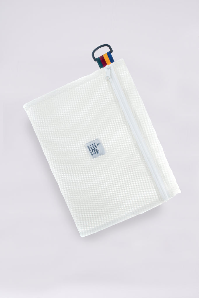 White Travel Pouch Large