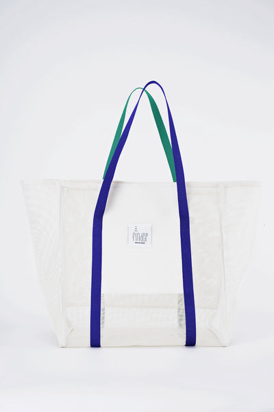 Finder Mesh Tote Bag Large Size White