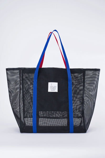 Finder Mesh Tote Bag Large Size Black